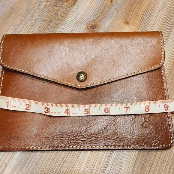 Patricia Nash Brown Leather Clutch Purse Wallet - Picture 9 of 10